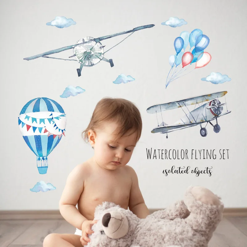 DIY Aircraft Balloon Baby Room Painting Wall Sticker Pictures for Children Rooms Nursery Wall Art Mural Poster
DIY Aircraft Balloon Baby Room Painting Wall Sticker Pictures for Children Rooms Nursery Wall Art Mural Poster