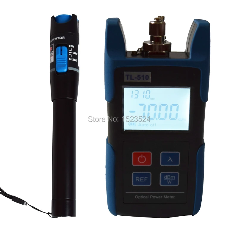 TL-510C High Precision -50~+26dBm Handheld Mini Optical Power Meter and TL-532 Visual Fault Locator 20mw
TL-510C High Precision -50~+26dBm Handheld Mini Optical Power Meter and TL-532 Visual Fault Locator 20mw