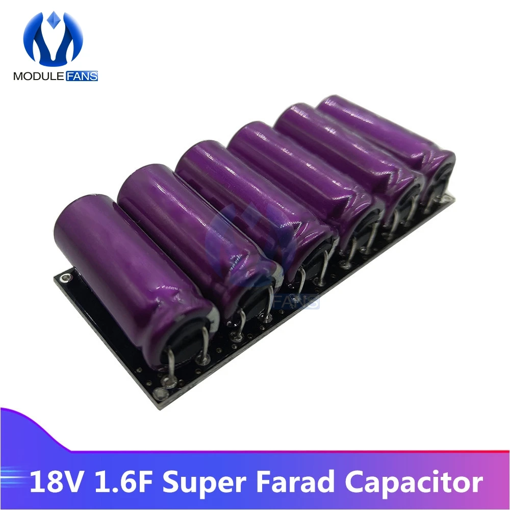 Super Farad Capacitors Super Capacitor Board Single Row 18V 1.6F Farad Capacitor for Car 6PCS/Set 3V 10F With Protection Module
Super Farad Capacitors Super Capacitor Board Single Row 18V 1.6F Farad Capacitor for Car 6PCS/Set 3V 10F With Protection Module