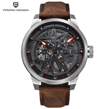 PAGANI DESIGN Brand Luxury Hollow Automatic Mechanica lWatch Men's Classic Skeleton Waterproof 30M Genuine Leather Watches saat
PAGANI DESIGN Brand Luxury Hollow Automatic Mechanica lWatch Men's Classic Skeleton Waterproof 30M Genuine Leather Watches saat