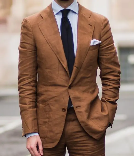 2018Latest Coat Pant Designs Brown linen men suit Summer beach jacket smart casual business suit tailor made blazer jacket+pants
2018Latest Coat Pant Designs Brown linen men suit Summer beach jacket smart casual business suit tailor made blazer jacket+pants