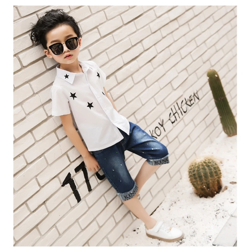 Baby Boys and childrens jeans shorts Pants clothes In the summer Stylish and simple Pure color kids jeans Clothing lrzlyx (15)