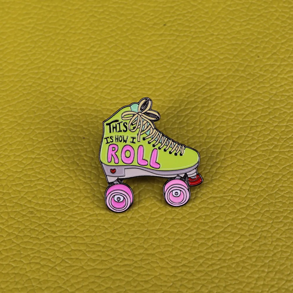 Retro roller skates enamel pin skating brooch funny puns Roller Derby badge vaporwave aesthetic 80s kids gift
Retro roller skates enamel pin skating brooch funny puns Roller Derby badge vaporwave aesthetic 80s kids gift