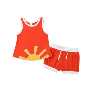 Baby Clothing Set T-shirt + Pants Suit Newborn Baby Boys Sleeveless Tops Sling Vest Pants Shorts Summer Clothes Sets Hot Sale
Baby Clothing Set T-shirt + Pants Suit Newborn Baby Boys Sleeveless Tops Sling Vest Pants Shorts Summer Clothes Sets Hot Sale