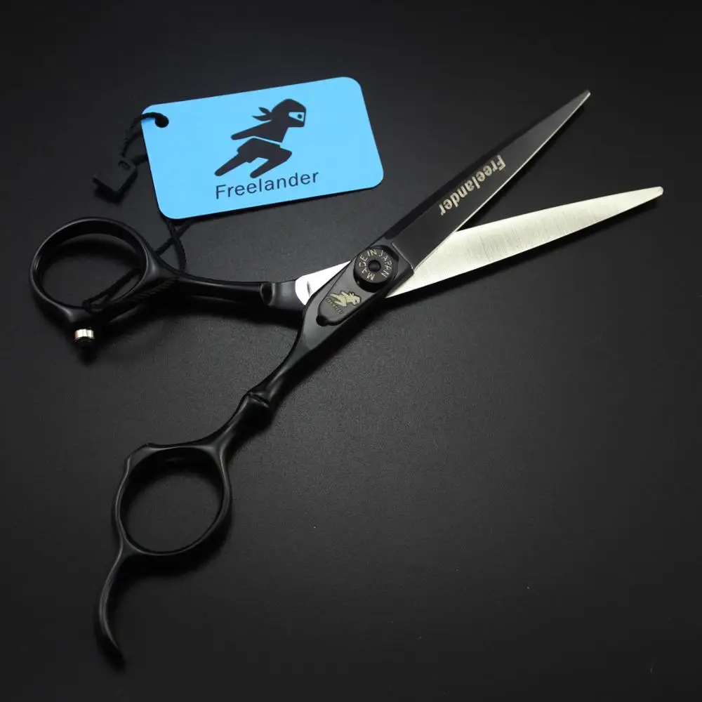 

6 inch black Professional Salon Hair Cutting Scissors bamboo handle Hairdressing Barber Hair Thinning Shears Hair Styling Tools