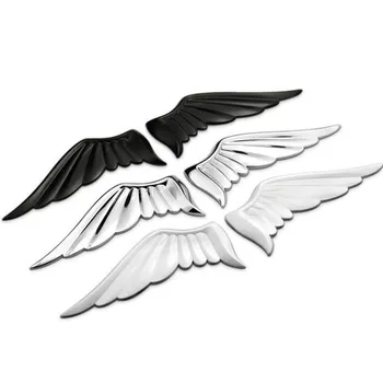 Pair 3D Zinc Alloy Metal Silver Guardian Angel Wings Car Emblem Badge Logo Sticker Auto Truck Decal Car styling Metal Sticker 
Pair 3D Zinc Alloy Metal Silver Guardian Angel Wings Car Emblem Badge Logo Sticker Auto Truck Decal Car styling Metal Sticker
