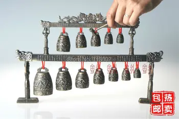 Chinese ancient Copper Alloy bells double musical instruments - chime
Chinese ancient Copper Alloy bells double musical instruments - chime