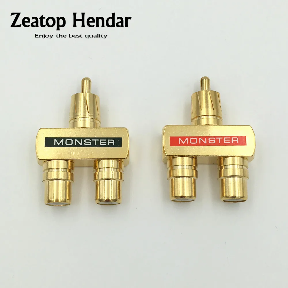 2Pcs Copper RCA Audio Y Splitter Plug Adapter 1 Male to 2 Female Gold Plated Connector RCA 3 Way Connector
2Pcs Copper RCA Audio Y Splitter Plug Adapter 1 Male to 2 Female Gold Plated Connector RCA 3 Way Connector