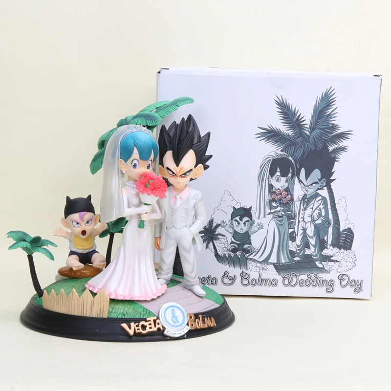 20cm Vegeta Family Figure Anime Dragon Ball Z Vegeta & Bulma Bolma Baby dragon ball Trunks Wedding Day Model Toys
20cm Vegeta Family Figure Anime Dragon Ball Z Vegeta & Bulma Bolma Baby dragon ball Trunks Wedding Day Model Toys