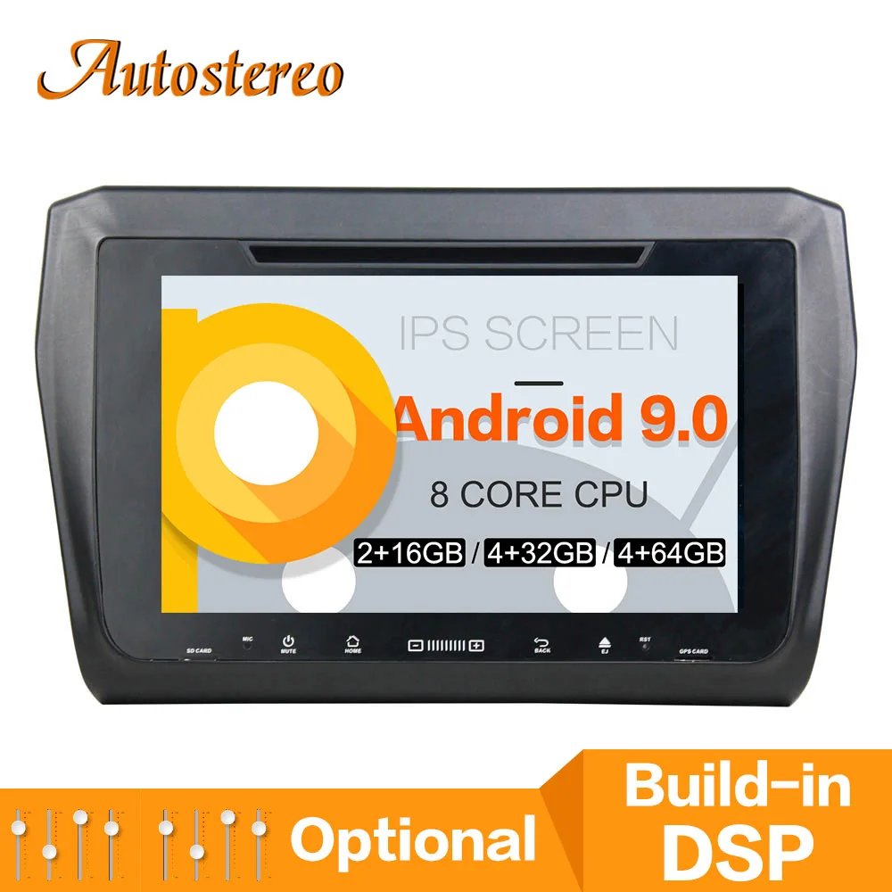 DSP Autostereo Android 9 Car DVD Player GPS navigation For Suzuki swift 2017 2018 2019 head unit multimedia player tape recorder
DSP Autostereo Android 9 Car DVD Player GPS navigation For Suzuki swift 2017 2018 2019 head unit multimedia player tape recorder