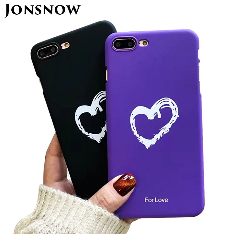 JONSNOW Candy Color Phone Case For iPhone 6 6S 7 8 Plus Couples Love Heart Pattern PC Hard Case for iPhone X Back Cover Capa
JONSNOW Candy Color Phone Case For iPhone 6 6S 7 8 Plus Couples Love Heart Pattern PC Hard Case for iPhone X Back Cover Capa