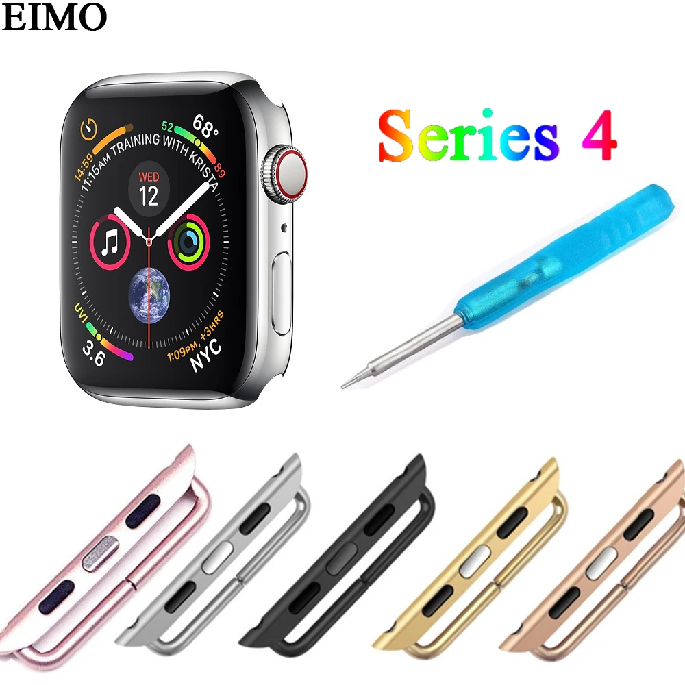 Adpater Connector For Apple Watch 4 band 44mm 40mm iwatch series 4 361 Stainless Steel Buckle clasp adaptor Accessories
Adpater Connector For Apple Watch 4 band 44mm 40mm iwatch series 4 361 Stainless Steel Buckle clasp adaptor Accessories