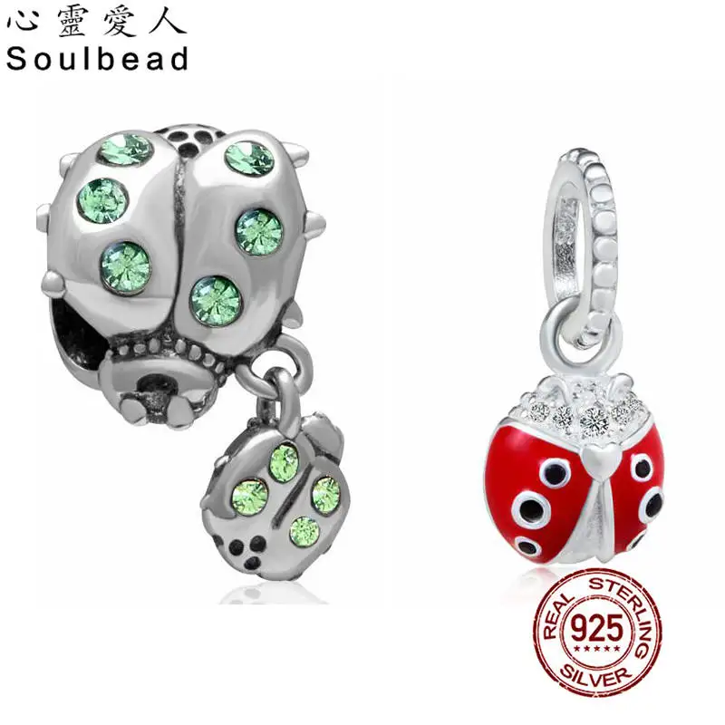 100% Real 925 Sterling Silver Ladybug CZ Crystal Charm Ladybird Red Enamel Beads Fit Original Bracelet Necklace Jewelry Making
100% Real 925 Sterling Silver Ladybug CZ Crystal Charm Ladybird Red Enamel Beads Fit Original Bracelet Necklace Jewelry Making
