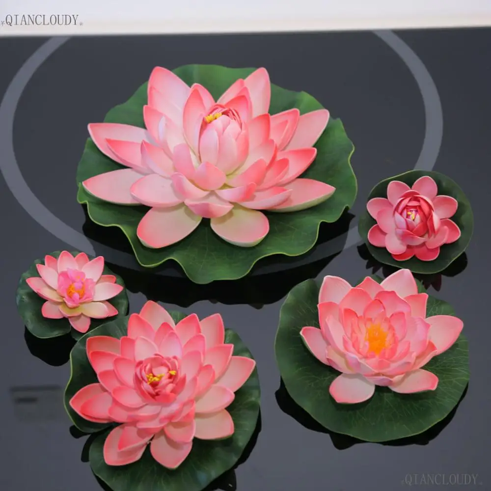 Artificial Pink Lotus Leaves flowers Water Lily Floating Pool pond flowers waterproof home garden Plants Wedding decoration D24
Artificial Pink Lotus Leaves flowers Water Lily Floating Pool pond flowers waterproof home garden Plants Wedding decoration D24
