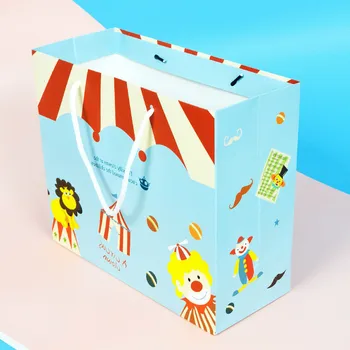 10 pcs gift paper bag handles Circus clown kraft handbags gift bags for Kids Birthday party christmas cake food toys packaging
10 pcs gift paper bag handles Circus clown kraft handbags gift bags for Kids Birthday party christmas cake food toys packaging