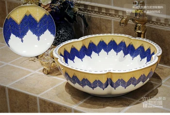 Round Ceramic Countertop Washbasin Vesel Sink Porcelain Hand Painting Washing Bowl XRSJF1003
Round Ceramic Countertop Washbasin Vesel Sink Porcelain Hand Painting Washing Bowl XRSJF1003