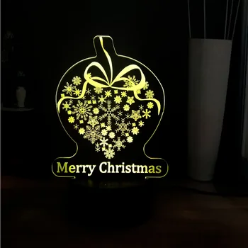3D New Year Merry Christmas Gift Snowflake LED Dec Atmosphere Illusion 7 Color Change PCS Beside Lamp Kids Friend Holiday Gift
3D New Year Merry Christmas Gift Snowflake LED Dec Atmosphere Illusion 7 Color Change PCS Beside Lamp Kids Friend Holiday Gift