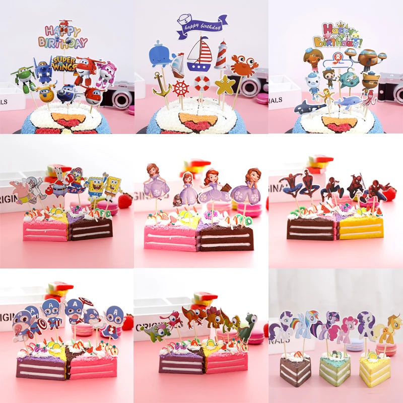 1Set Birthday Party Decora Kids Favors Avengers/Mermaid/Superwings/Spiderman/Dinosaur/Sofia Princess/Pokemon Theme Cake Toppers
1Set Birthday Party Decora Kids Favors Avengers/Mermaid/Superwings/Spiderman/Dinosaur/Sofia Princess/Pokemon Theme Cake Toppers