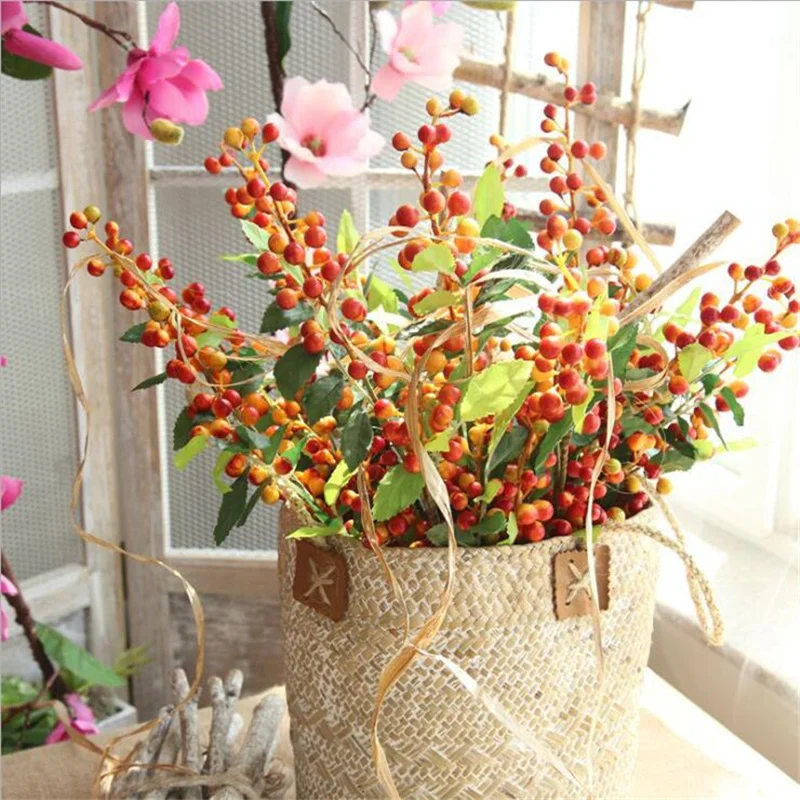 Artificial Berry branch bacca fruit fake foam flowers berries plant for autumn fall home garden Decoration fleur artificielle
Artificial Berry branch bacca fruit fake foam flowers berries plant for autumn fall home garden Decoration fleur artificielle