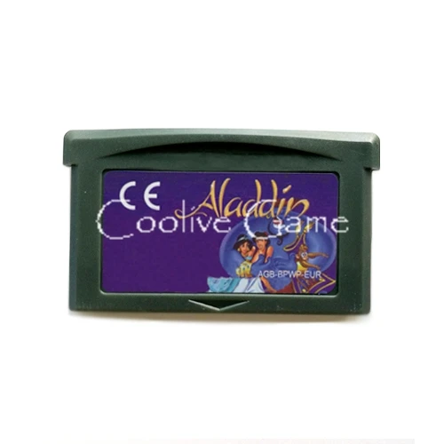 Aladdin EUR Version for 32 Bit Handheld Console Video Game Cartridge Console Card
Aladdin EUR Version for 32 Bit Handheld Console Video Game Cartridge Console Card