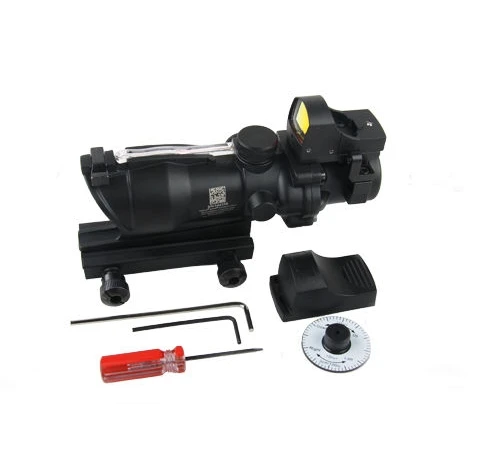 1pc Trijico ACOG 4x32 Riflescope Red Optical Fiber Rifle scope With Mini Red Dot Sight Scopes For Air Soft Weapon Hunting
1pc Trijico ACOG 4x32 Riflescope Red Optical Fiber Rifle scope With Mini Red Dot Sight Scopes For Air Soft Weapon Hunting