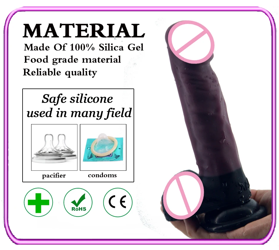 New Silicone Dildo Realistic Solid Penis Suction Cup Odorless Health Sex Toys For Woman Oral Sex Masturbate Insert Vagina
