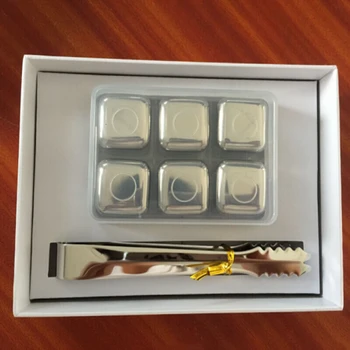 6 Pcs/Lot Cube Whiskey Stones 27mm 304 Stainless Steel With Clip Rock Wine Beer Ice Stone Bar Christmas Gift Cooler Gift Box 
6 Pcs/Lot Cube Whiskey Stones 27mm 304 Stainless Steel With Clip Rock Wine Beer Ice Stone Bar Christmas Gift Cooler Gift Box
