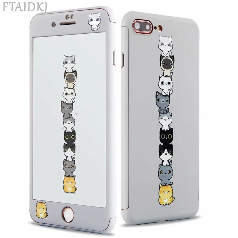 360 Degree Full Protection Phone Case For iPhone 6 6S 7 8 Plus XR X XS Max Cartoon Animal Elephant Cat Flamingos Hard Cover Capa
360 Degree Full Protection Phone Case For iPhone 6 6S 7 8 Plus XR X XS Max Cartoon Animal Elephant Cat Flamingos Hard Cover Capa