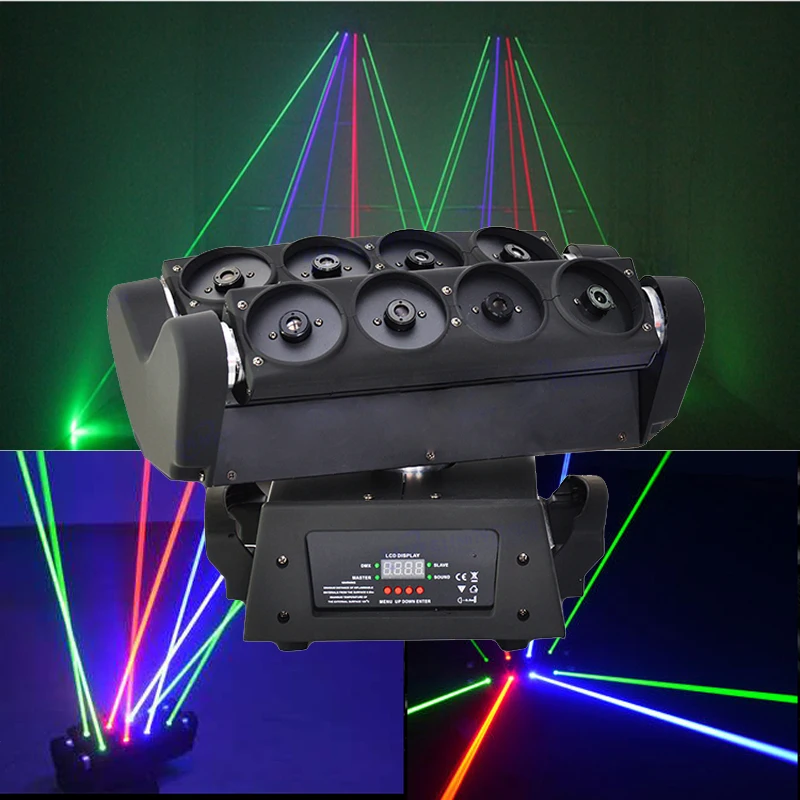 RGB Полноцветный лазерный светильник DMX512, сценический светильник с движущейся головкой, освесветильник для диджея, дискотеки, ночного клуба, вечеринки, оборудование
RGB Полноцветный лазерный светильник DMX512, сценический светильник с движущейся головкой, освесветильник для диджея, дискотеки, ночного клуба, вечеринки, оборудование