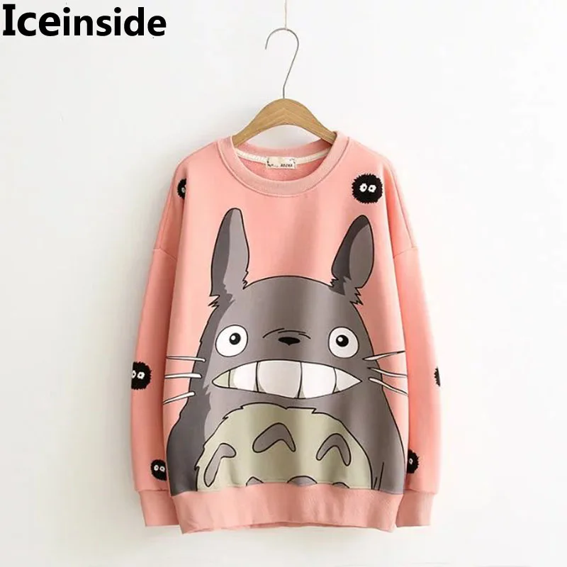 Women Harajuku Pink Hoodie Womens Cute Cartoon Totoro Sweatshirts Lady Casual Fashion Pullover Hoody Tops Femme Tricot Pull
Women Harajuku Pink Hoodie Womens Cute Cartoon Totoro Sweatshirts Lady Casual Fashion Pullover Hoody Tops Femme Tricot Pull