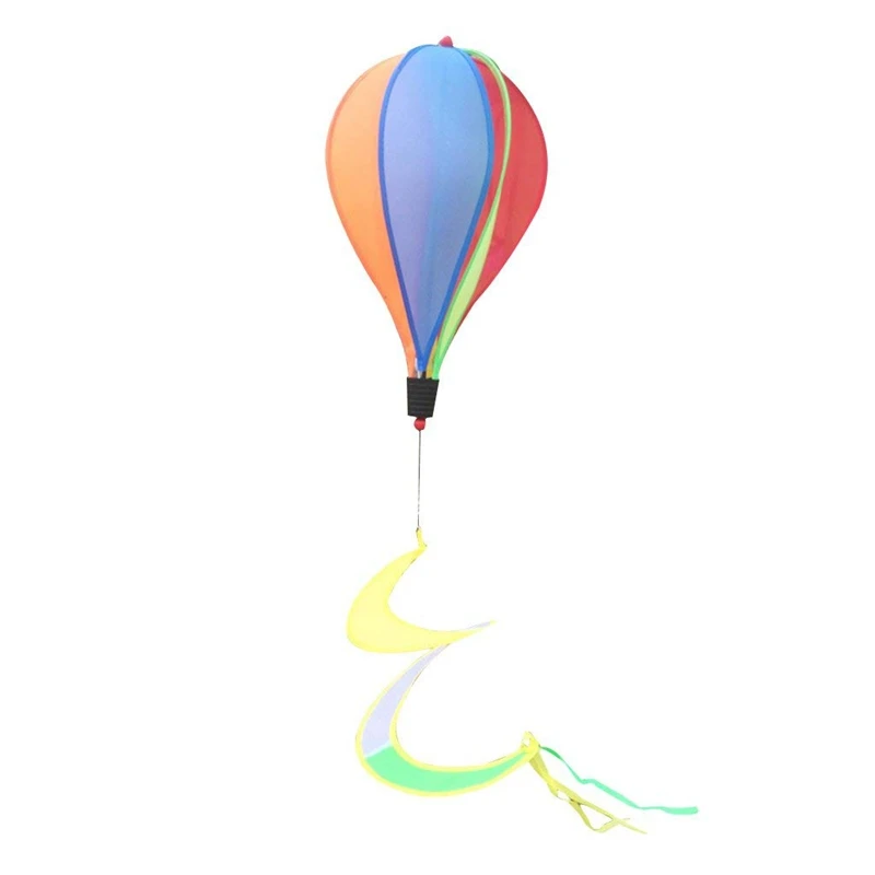 #1 Mucjun Ballon a Air Chaud Vents Spinner Montgolfiere Cerf-Volant Jardin Cour Maison Decoration Jouet Manche a Air