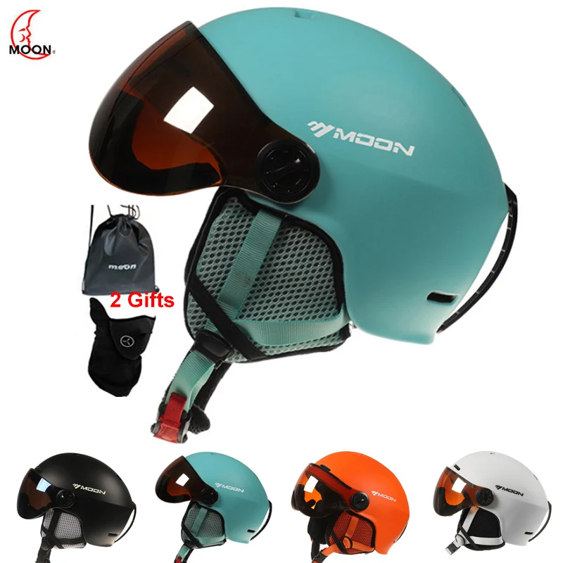 

MOON Goggles Skiing Helmet Integrally-Molded PC+EPS High-Quality Ski Helmet Outdoor Sports Ski Snowboard Skateboard Helmets