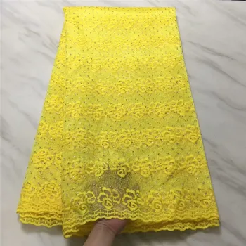 Nigerian Lace Fabric 2019 High Quality Lace Yellow African Lace Fabric With Stones Embroidery Lace Fabric For Weeding Dress
Nigerian Lace Fabric 2019 High Quality Lace Yellow African Lace Fabric With Stones Embroidery Lace Fabric For Weeding Dress