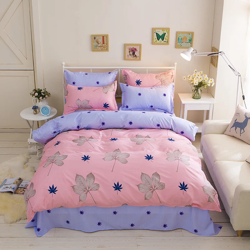 Leaves Print Sheet Pillowcase and Duvet Cover Sets Bedlinen Twin Double Queen King Size Bedding Set
Leaves Print Sheet Pillowcase and Duvet Cover Sets Bedlinen Twin Double Queen King Size Bedding Set