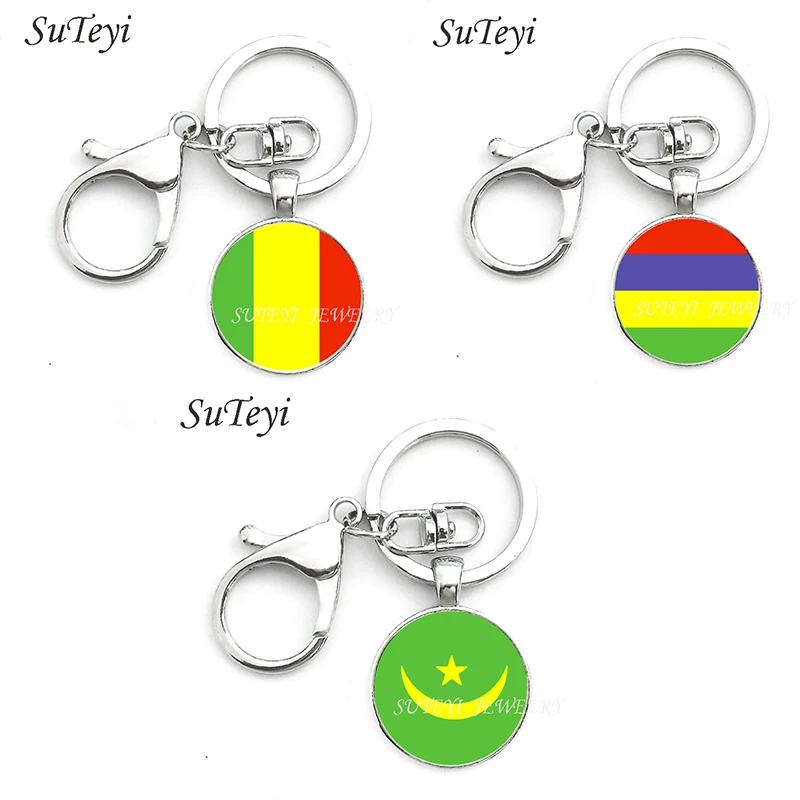 Hot Sale Mali and Mauritius and Mauritania Keychains National Flag Cosplay Jewelry Key Ring Car Key Holder For Flag Fans
Hot Sale Mali and Mauritius and Mauritania Keychains National Flag Cosplay Jewelry Key Ring Car Key Holder For Flag Fans