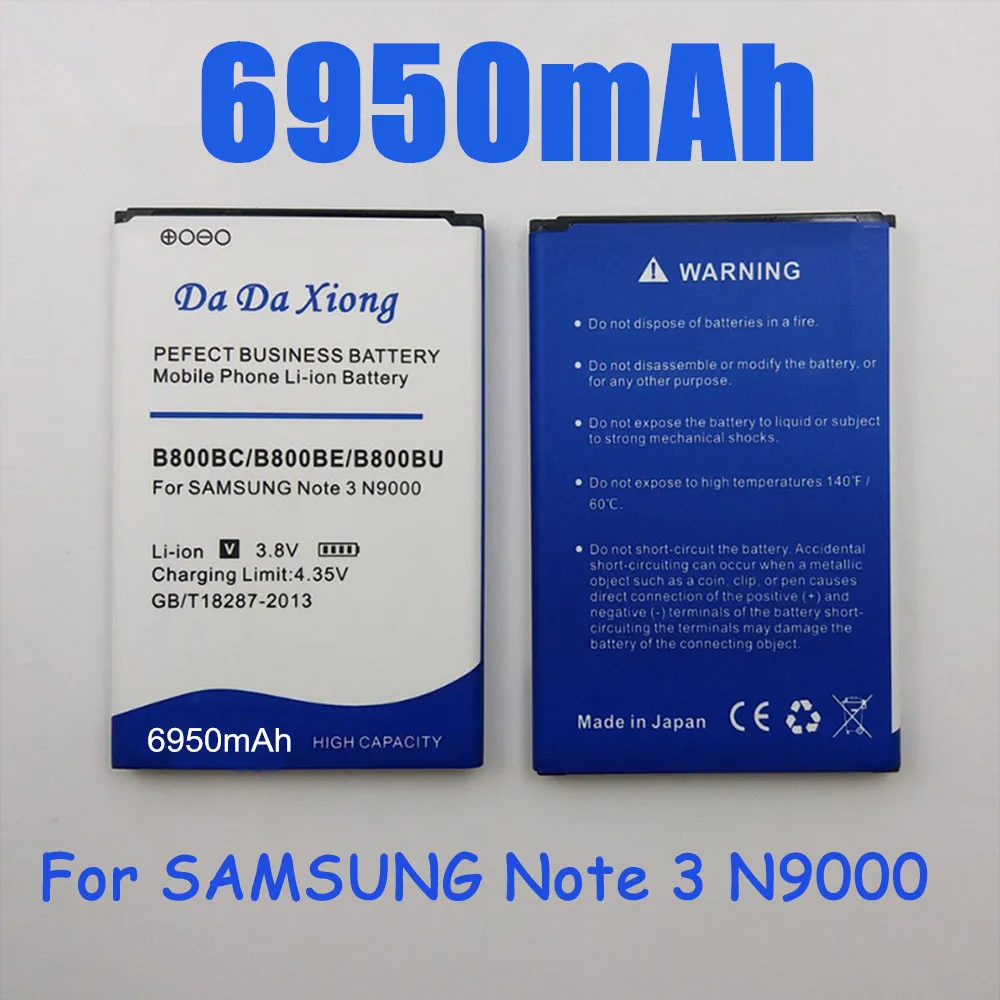 

6950mAh B800BC B800BE/BU Battery for Samsung Galaxy Note 3 N9000 N9005 N900A N900 N9002 N9008 N9009 N9006 N9008S