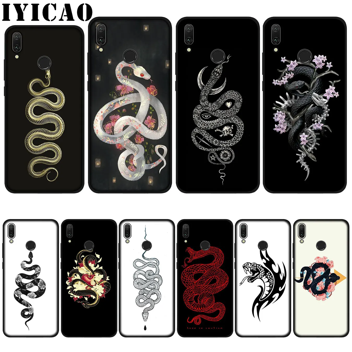 IYICAO Snake Soft Case for Huawei P20 Pro P10 P8 P9 P30 Lite Mini 2017 P Smart 2019 Cover
IYICAO Snake Soft Case for Huawei P20 Pro P10 P8 P9 P30 Lite Mini 2017 P Smart 2019 Cover