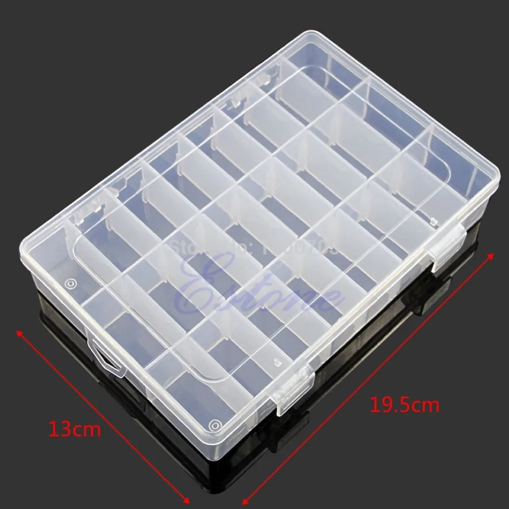 2018 NEW G104Adjustable Plastic 24 Compartment Storage Box Jewelry Earring Bin Case Container organizer
2018 NEW G104Adjustable Plastic 24 Compartment Storage Box Jewelry Earring Bin Case Container organizer