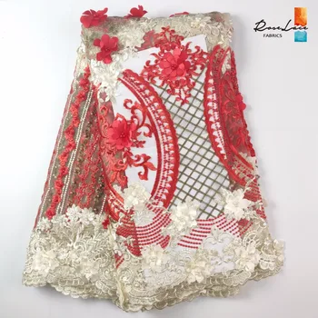 2019 New Style!! Gold Beaded African 3D Applique Mesh Lace Fabric With Beads Nigeiran 3D Flower Embroidery Party Dresses Fabrics
2019 New Style!! Gold Beaded African 3D Applique Mesh Lace Fabric With Beads Nigeiran 3D Flower Embroidery Party Dresses Fabrics