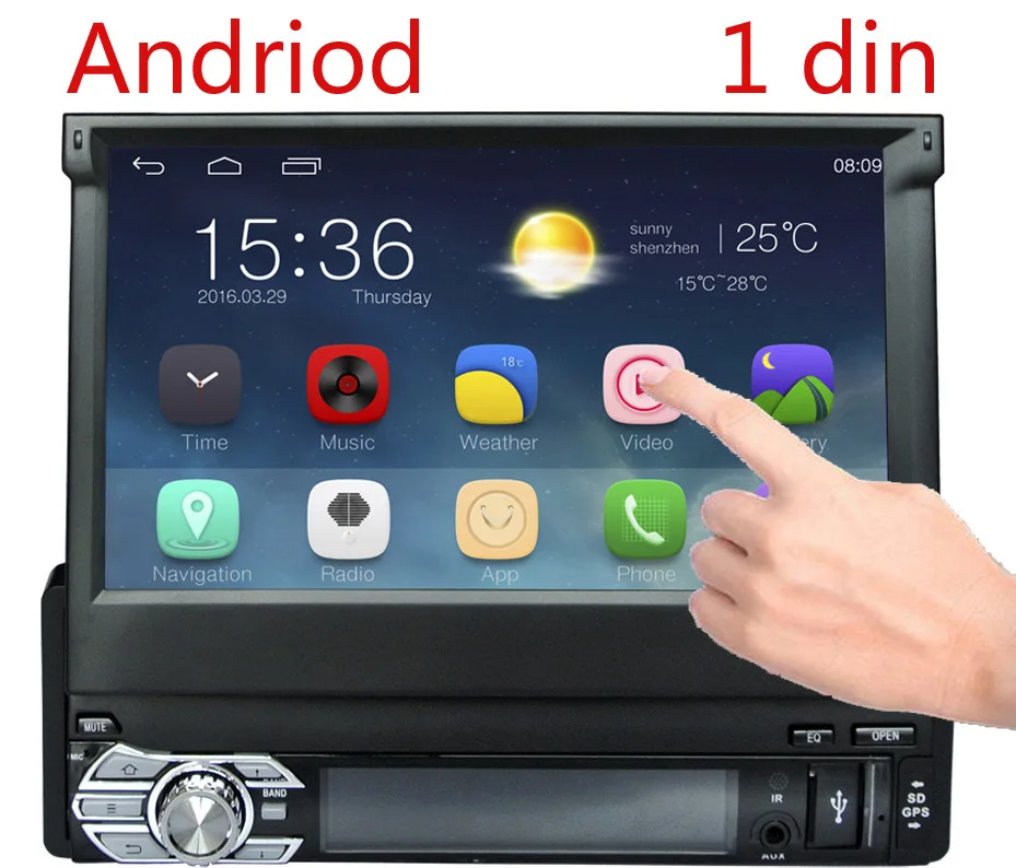 Single 1 Din 7" Android Car Dvd GPS Navigation Radio Stereo Universal Head Unit With Wifi Touch Screen BT RDS
Single 1 Din 7" Android Car Dvd GPS Navigation Radio Stereo Universal Head Unit With Wifi Touch Screen BT RDS