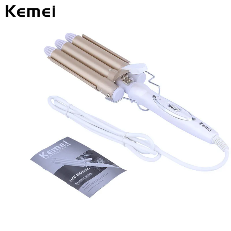 High Quality Professional 110-220V Hair Curling Iron Ceramic Triple Barrel Curler Waver Styling Tools Styler P34
High Quality Professional 110-220V Hair Curling Iron Ceramic Triple Barrel Curler Waver Styling Tools Styler P34