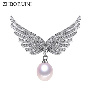 ZHBORUINI 2019 New Design Fine Jewelry Natural Freshwater Pearl Brooch Angel's Wings Brooch Pins Pearl Jewelry Women Corsage
ZHBORUINI 2019 New Design Fine Jewelry Natural Freshwater Pearl Brooch Angel's Wings Brooch Pins Pearl Jewelry Women Corsage