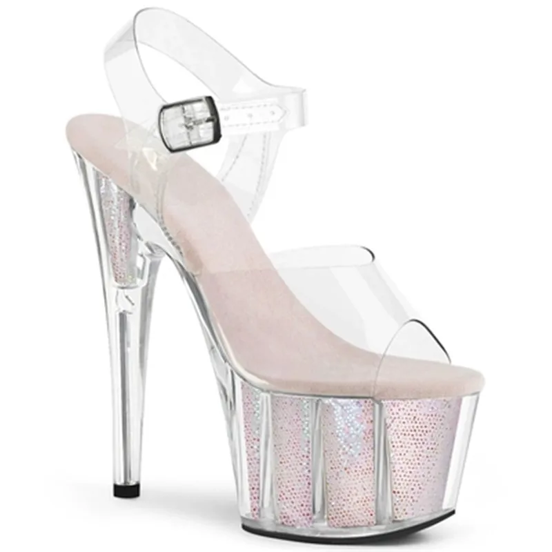 High-heeled women's 15cm platform sandals, crystal shoes model sequins performance work shoes
High-heeled women's 15cm platform sandals, crystal shoes model sequins performance work shoes