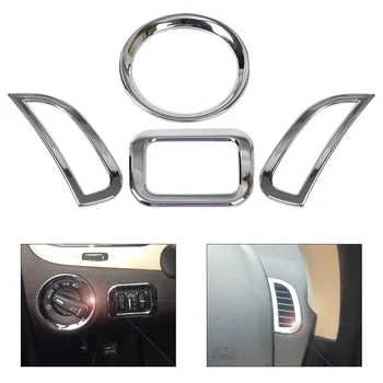 beler Chrome 2x Air Conditioning Vent Cover + 2Pcs Console Dashboard Switch Cover Trim for Dodge Journey Fiat Freemont 2011-2014
beler Chrome 2x Air Conditioning Vent Cover + 2Pcs Console Dashboard Switch Cover Trim for Dodge Journey Fiat Freemont 2011-2014