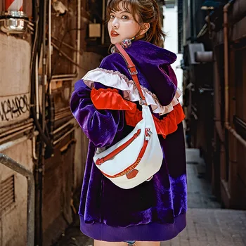 High Street Fashion Purple Hoodies Women 2019 New Arrival Ruffle Design Oversized Spring Velvet Hoodie Women Sweatshirt Tide
High Street Fashion Purple Hoodies Women 2019 New Arrival Ruffle Design Oversized Spring Velvet Hoodie Women Sweatshirt Tide