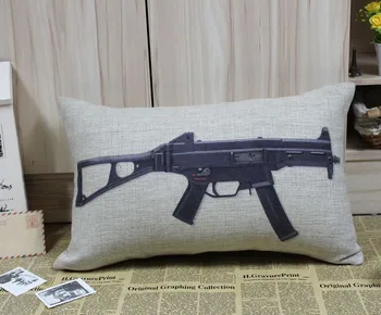 LINKWELL Free shipping 30*50cm Vintage Military Famous Gun Shooter UMP45 Linen Cushion Cover
LINKWELL Free shipping 30*50cm Vintage Military Famous Gun Shooter UMP45 Linen Cushion Cover