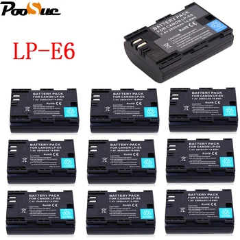 LP-E6 2650mAh Battery 10PCS Camera batteries for Canon EOS 5DS 5D Mark II MARK III 6D 7D 60D 60Da 70D 80D DSLR 5DSR Accessories
LP-E6 2650mAh Battery 10PCS Camera batteries for Canon EOS 5DS 5D Mark II MARK III 6D 7D 60D 60Da 70D 80D DSLR 5DSR Accessories