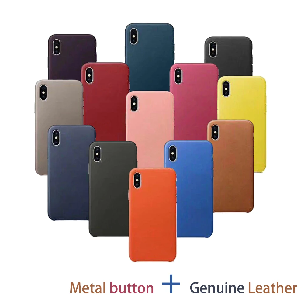 Luxury Genuine Leather with Metal Button case For iphone 7 7Plus 8 Plus X coque for iphone 7 8 Xs max Xr cover retail box
Luxury Genuine Leather with Metal Button case For iphone 7 7Plus 8 Plus X coque for iphone 7 8 Xs max Xr cover retail box