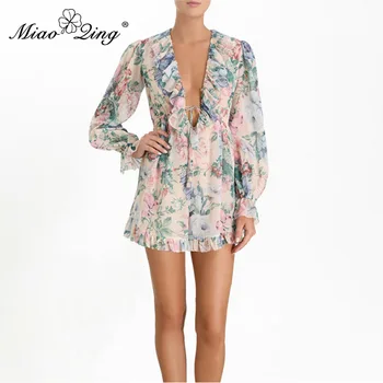 MIAOQING casual print women's jumpsuit v-neck lantern sleeves high waist flounces ply-size shorts women's fashion 2019 summer
MIAOQING casual print women's jumpsuit v-neck lantern sleeves high waist flounces ply-size shorts women's fashion 2019 summer