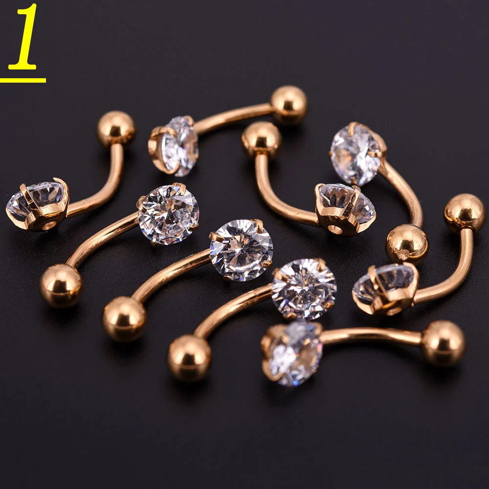20pcs Gold Silver Black Body Piercing Round Zircon Cubic Bar Barbell Ball Navel Belly Button Rings Fashion Jewelry
20pcs Gold Silver Black Body Piercing Round Zircon Cubic Bar Barbell Ball Navel Belly Button Rings Fashion Jewelry
